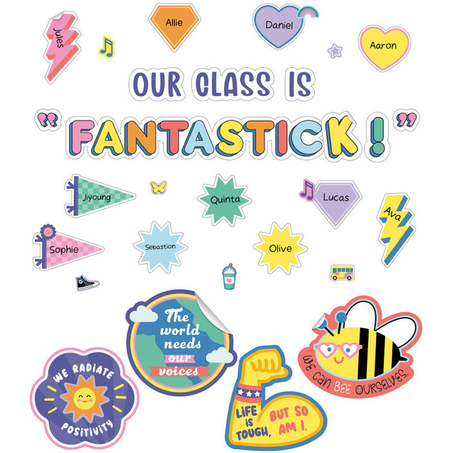 CARSON DELLOSA EDUCATION Carson Dellosa Education We Stick Together Our Class is Fantastic Bulletin Board Set