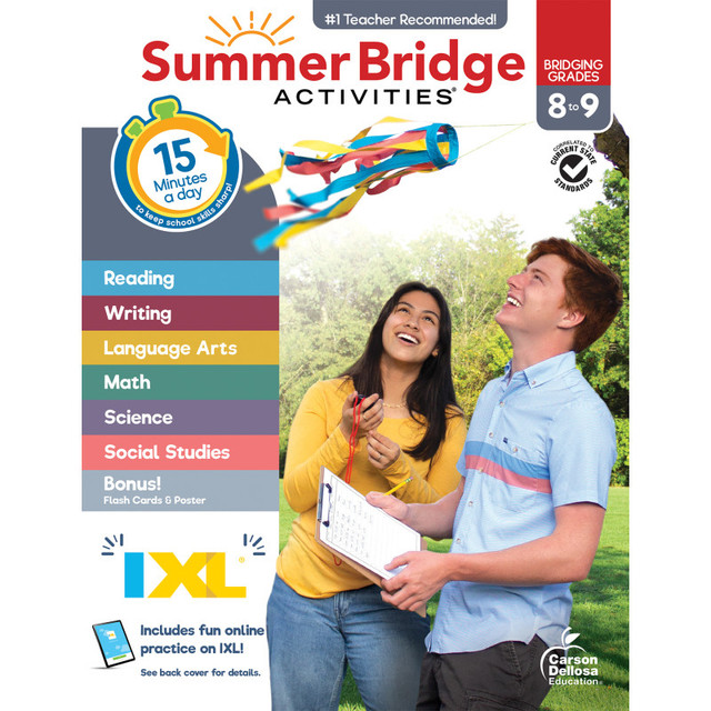 CARSON DELLOSA EDUCATION Carson Dellosa Education Summer Bridge Activities, Grade 8-9