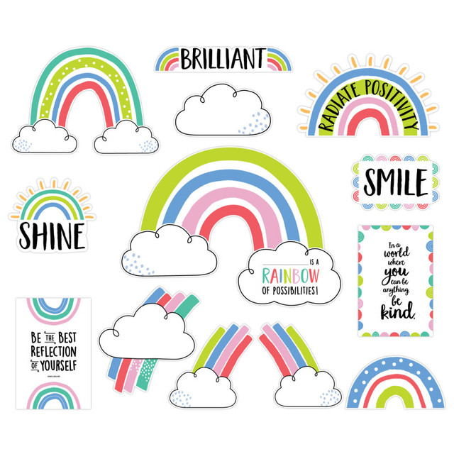 CREATIVE TEACHING PRESS Creative Teaching Press® Rainbow Doodles Doodly Rainbows Bulletin Board Set