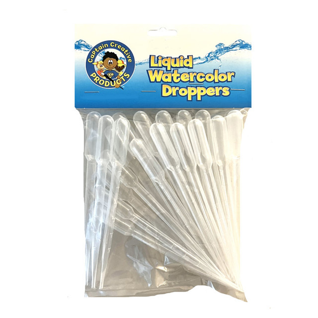 ACTIVA PRODUCTS Captain Creative Liquid Watercolor Droppers, Pack of 40