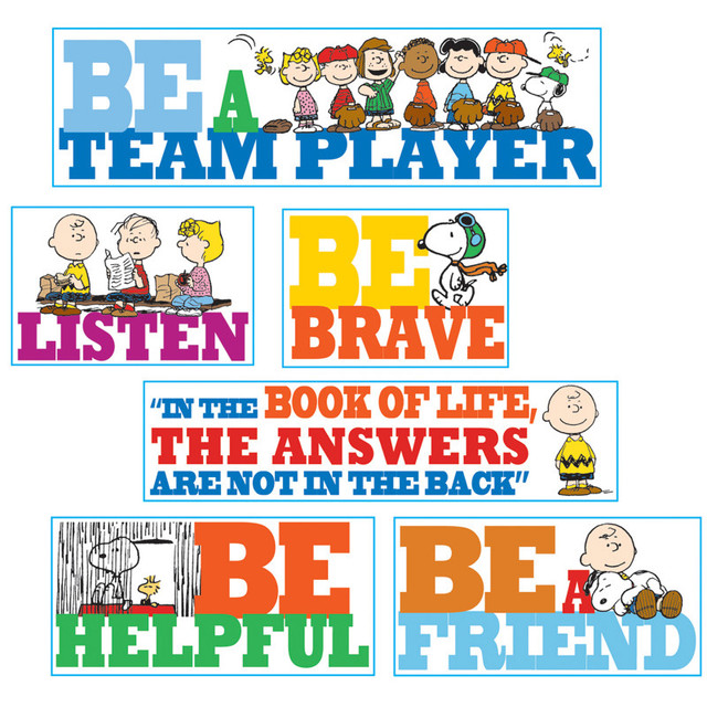EUREKA Eureka® Peanuts® Be The Best You Can Be Bulletin Board Set