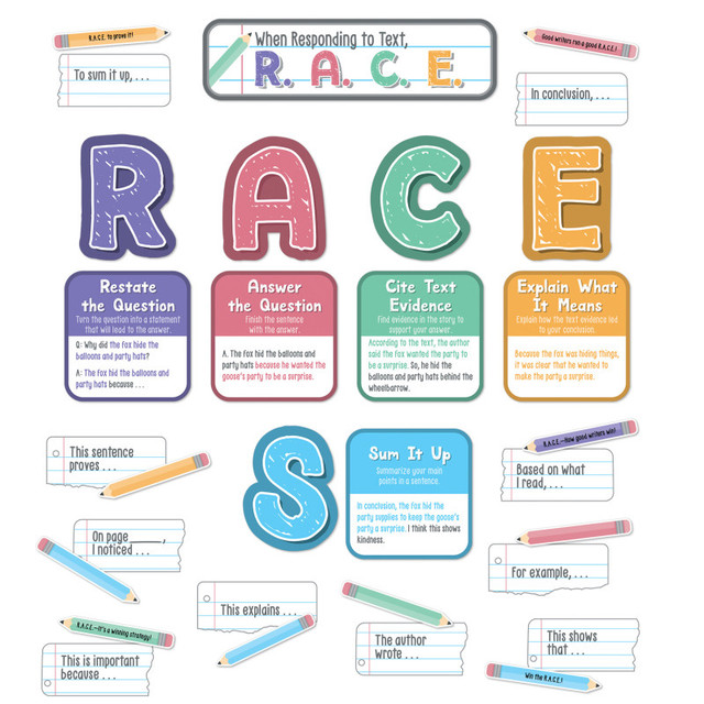 CARSON DELLOSA EDUCATION Carson Dellosa Education R.A.C.E. Writing Strategy Bulletin Board Set