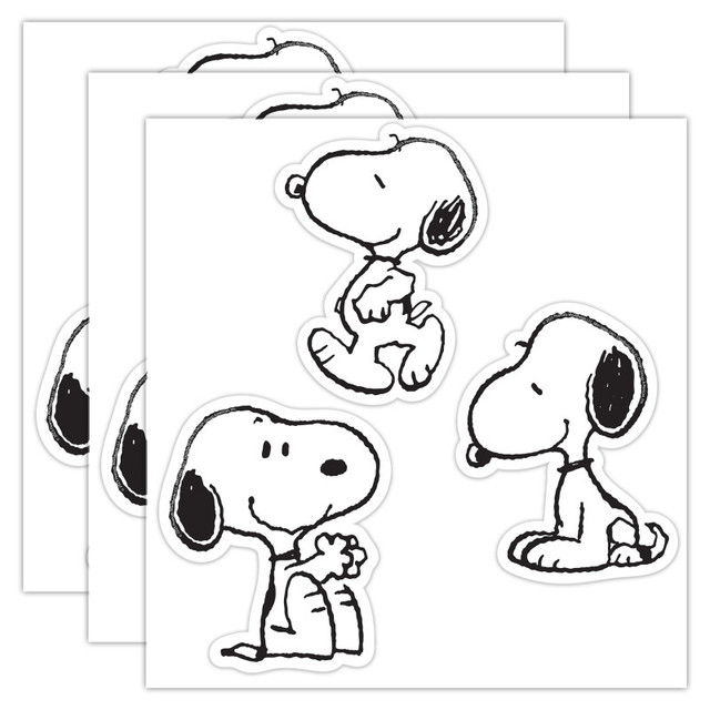 EUREKA Eureka® Peanuts® Snoopy Assorted Paper Cut-Outs, 36 Per Pack, 3 Packs