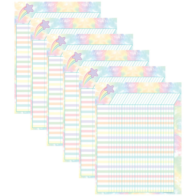 TEACHER CREATED RESOURCES Teacher Created Resources® Pastel Pop Incentive Chart, Pack of 6