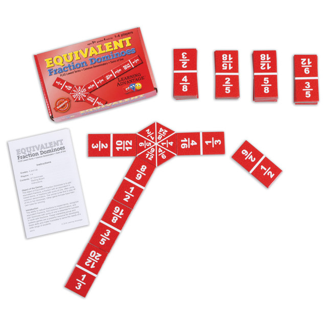 LEARNING ADVANTAGE Learning Advantage® Equivalent Fraction Dominoes