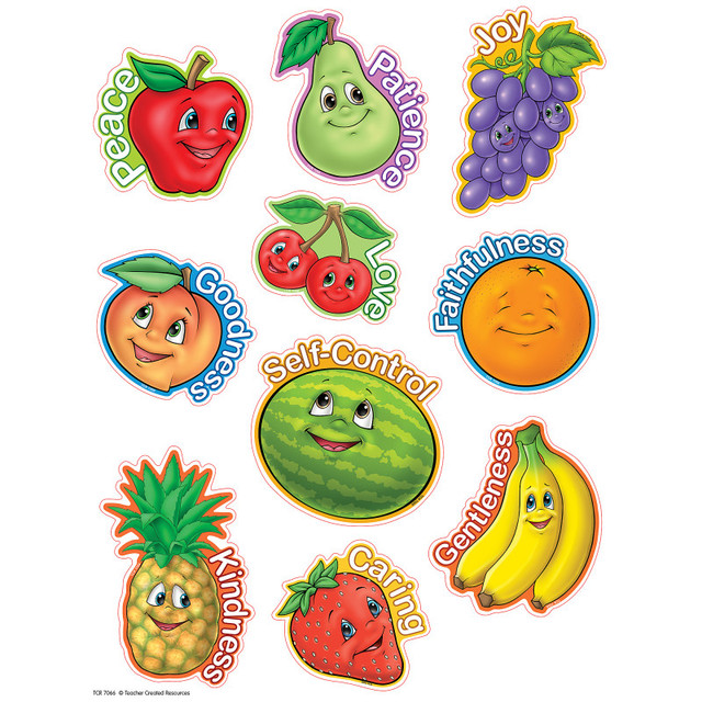 TEACHER CREATED RESOURCES Teacher Created Resources® Fruit of the Spirit Accents, 30 Per Pack, 3 Packs
