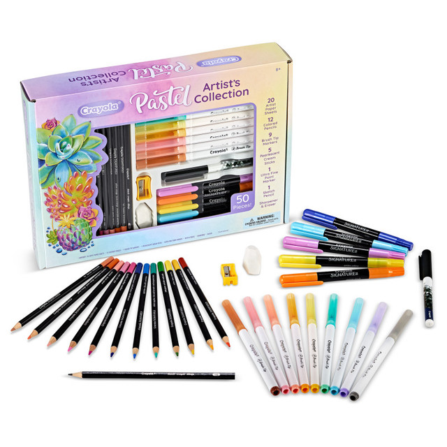 CRAYOLA LLC Crayola® Pastels Artist's Collection Kit, 50 Pieces