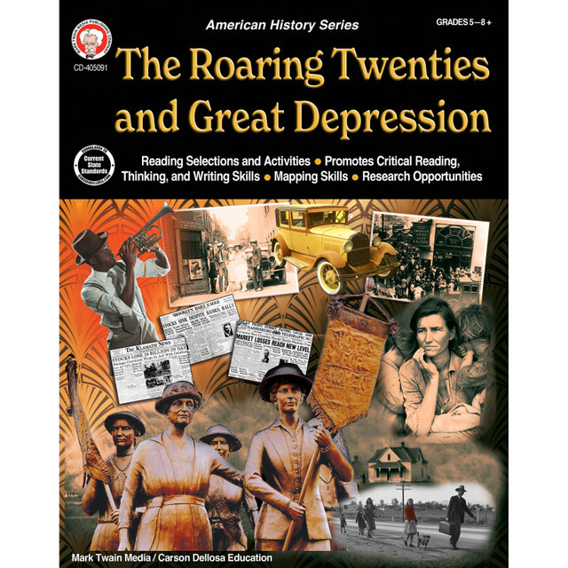 CARSON DELLOSA EDUCATION Mark Twain Media Roaring 20s and the Great Depression
