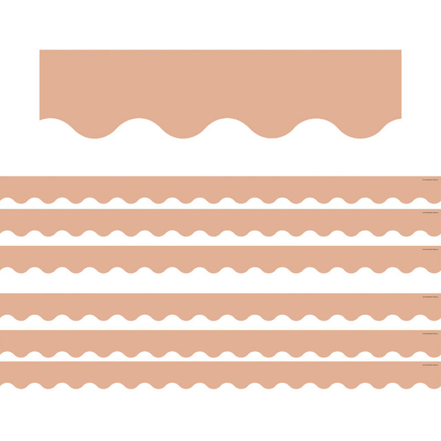 TEACHER CREATED RESOURCES Teacher Created Resources® Sedona Sand Scalloped Border Trim, 35 Feet Per Pack, 6 Packs