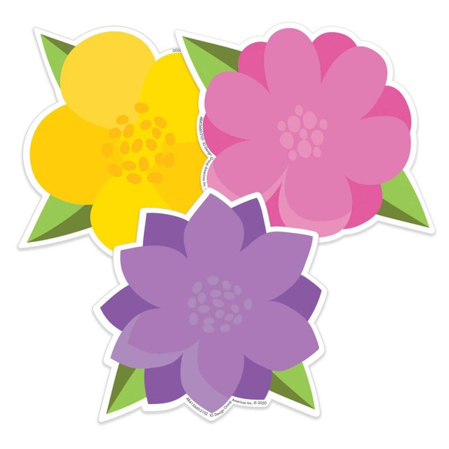 EUREKA Eureka® A Teachable Town Flowers Paper Cut-Outs, Pack of 36