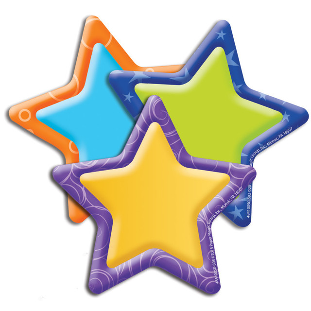 EUREKA Eureka® Color My World Stars Assorted Paper Cut Outs, Pack of 36