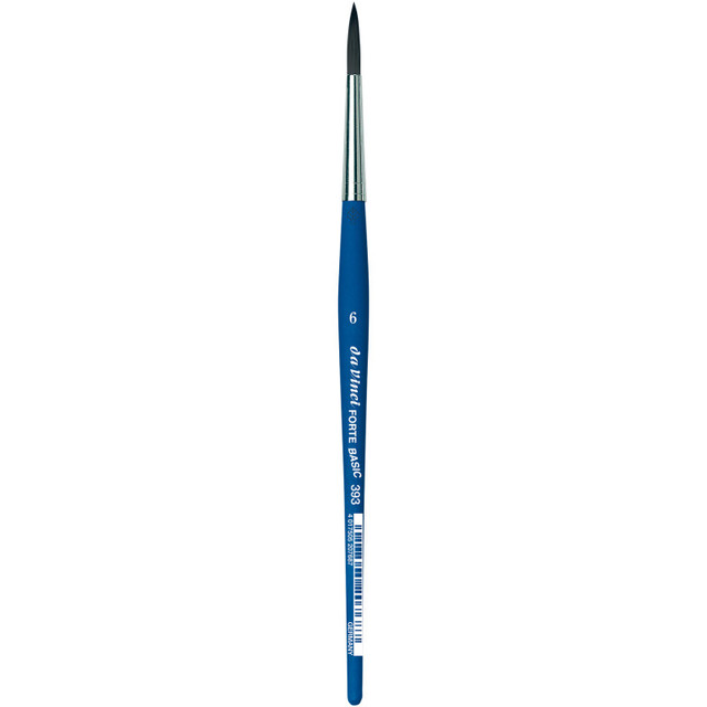 GREGORY DANIELS FINE ARTS INC da Vinci FORTE BASIC Student Brush, Synthetic, Acrylic, Round, Series 393, Size 6