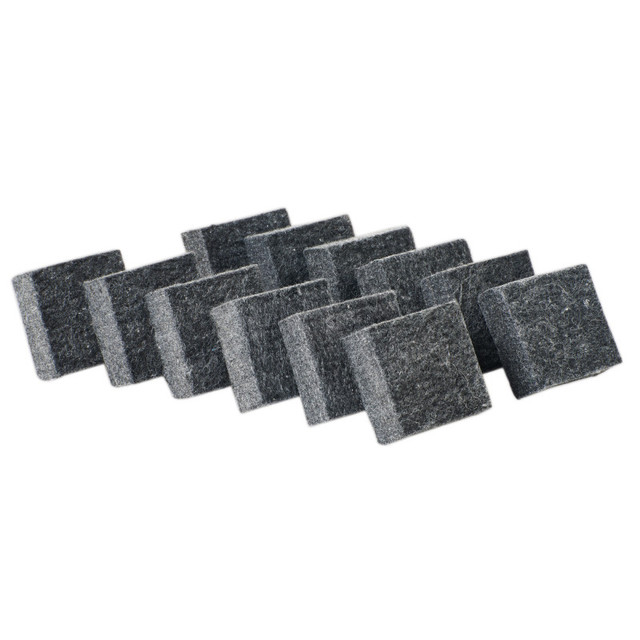 ADVANTUS Charles Leonard Multi-Purpose Felt Erasers, 2" x 2", Charcoal, Pack of 12