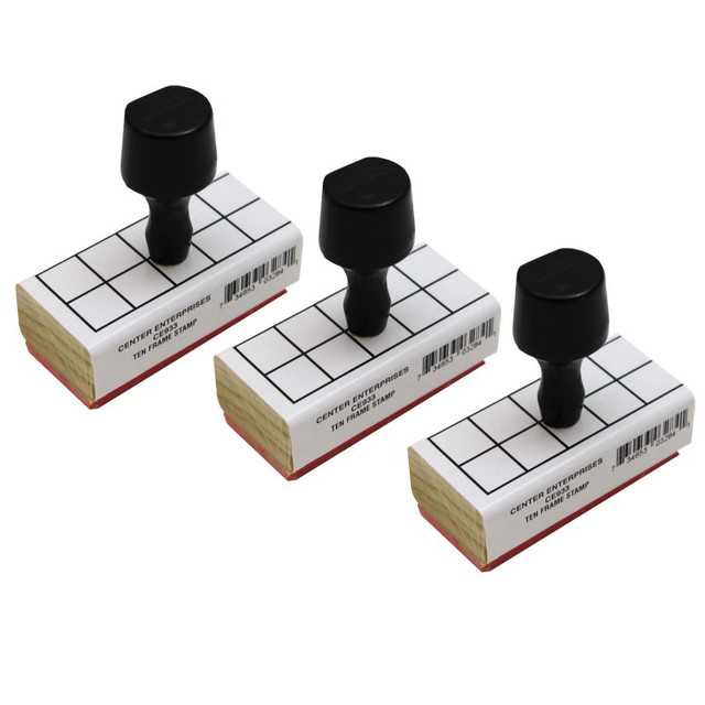 LEARNING ADVANTAGE READY 2 LEARN™ Ten Frame Stamp - Pack of 3
