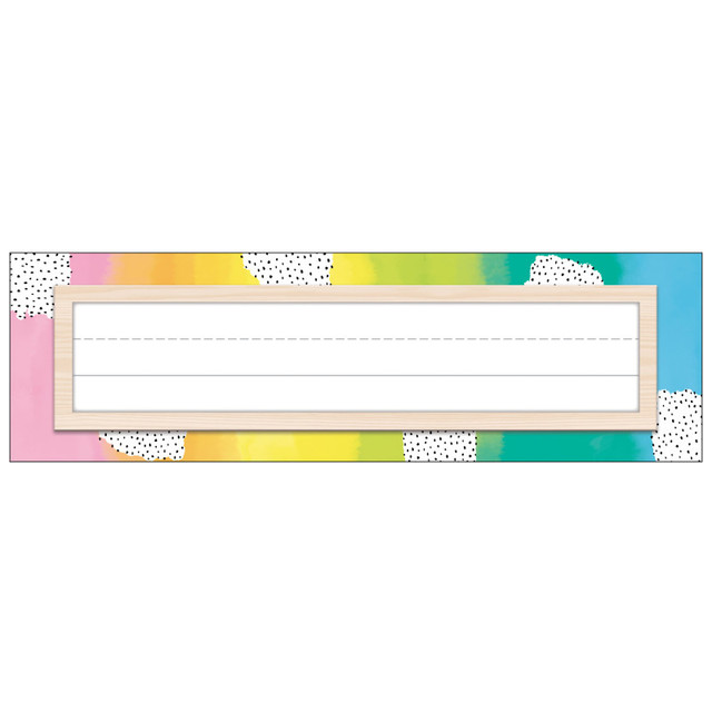 CARSON DELLOSA EDUCATION Happily Ever Elementary Creatively inspired Nameplates, Pack of 36