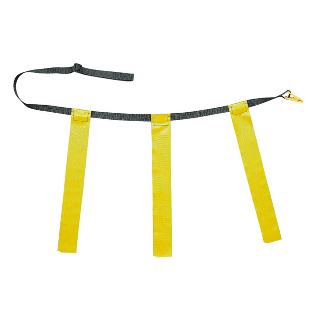 CHAMPION SPORTS Champion Sports Triple Flag Football Set, Adult Size, Yellow, 32"-39", 12 per pack