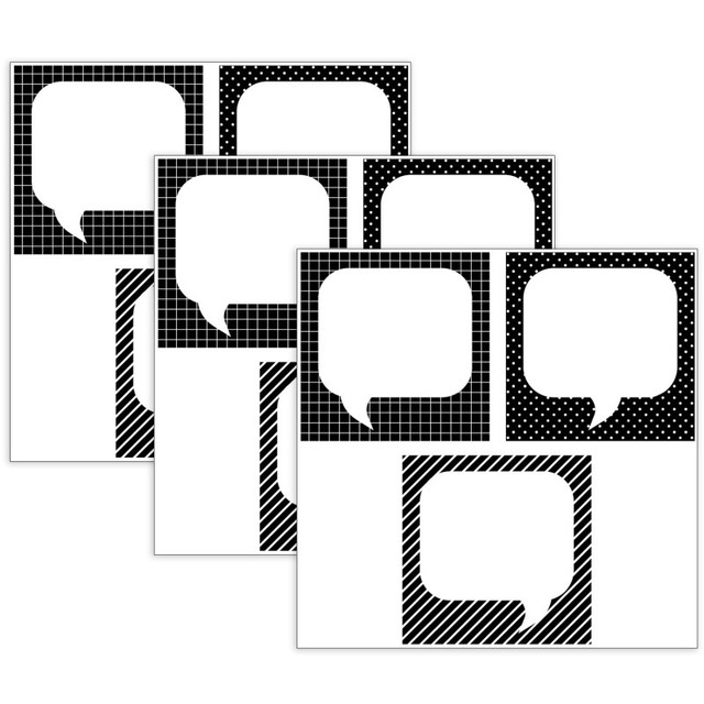 CREATIVE TEACHING PRESS Creative Teaching Press® Quote Cards 6 Inch Designer Cut-Outs, 36 Per Pack, 3 Packs