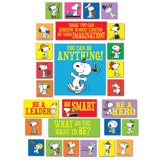 EUREKA Eureka® Peanuts® You Can Be Anything Bulletin Board Set