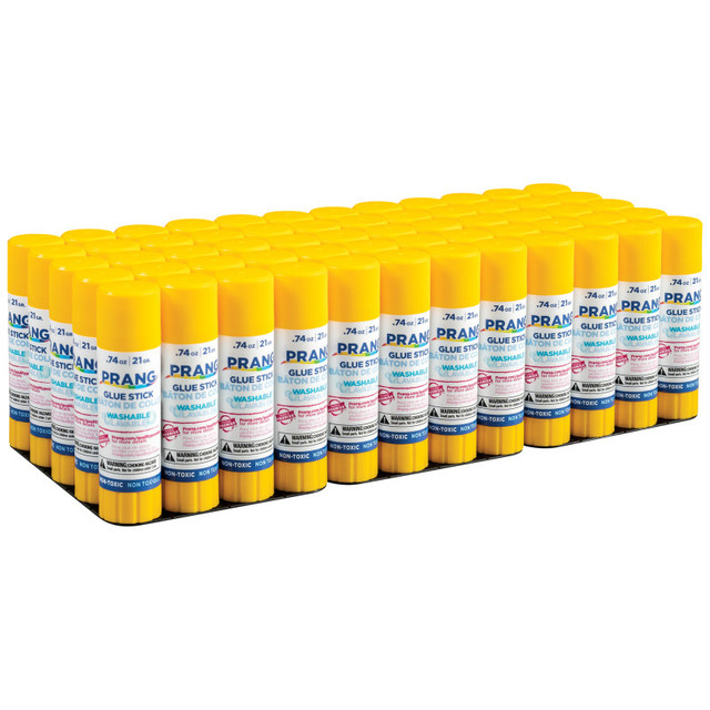 DIXON TICONDEROGA CO Prang® Clear Glue Sticks, Washable, .74oz, 60 Count