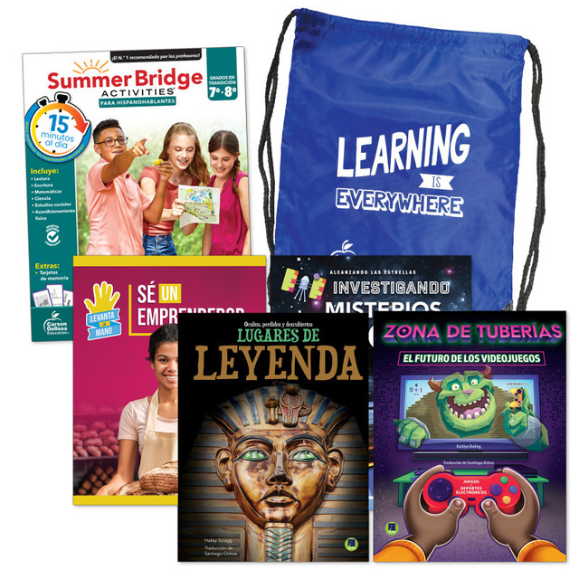 CARSON DELLOSA EDUCATION Summer Bridge Activities Summer Bridge Spanish Backpack, Grade 7-8