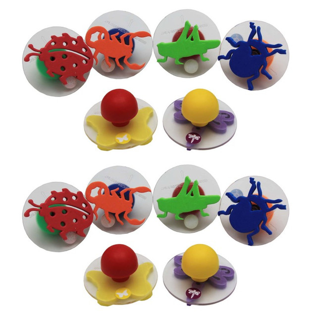 LEARNING ADVANTAGE READY 2 LEARN™ Giant Stampers - Insects - Set 1 - 6 Per Set - 2 Sets