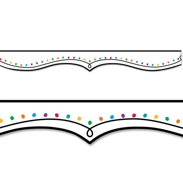 CREATIVE TEACHING PRESS Creative Teaching Press® Color Dotted Swirl EZ Border, Bulletin Board Border, 48 Feet