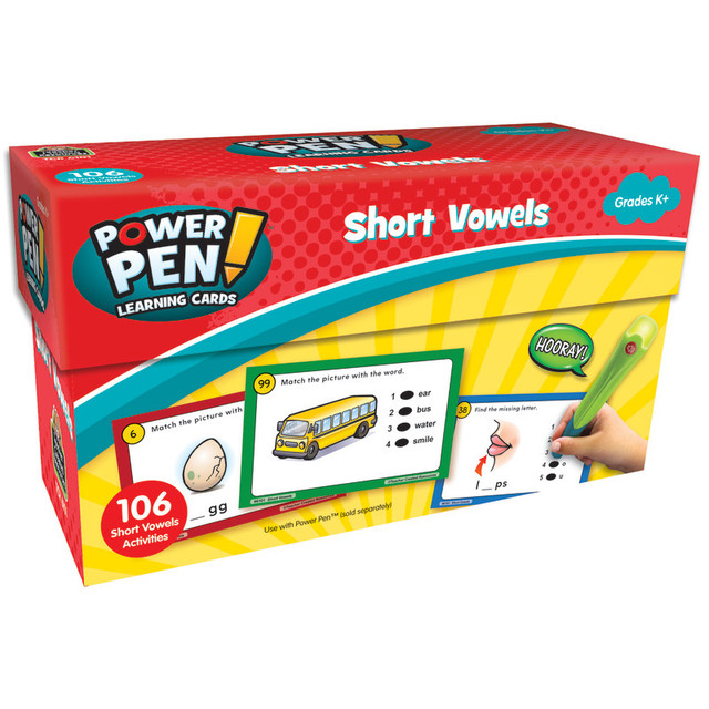TEACHER CREATED RESOURCES Teacher Created Resources® Power Pen™ Learning Cards: Short Vowels