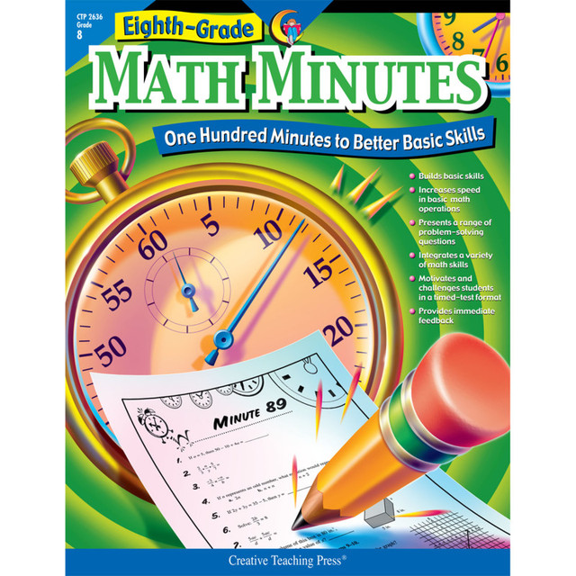 CREATIVE TEACHING PRESS Creative Teaching Press® Eighth-Grade Math Minutes Book