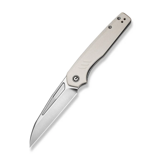 CIVIVI Knives Guile Front Flipper & Thumb Hole Knife Ivory G10 Handle