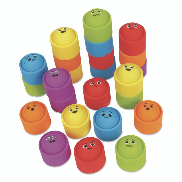 LEARNING RESOURCES LER5572 Rainbow Emotion Fidget Popper Classroom Set, Ages 3 and Up, Assorted Colors, 24 Pieces