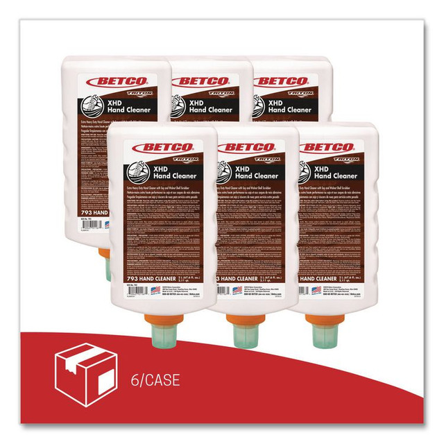 BETCO CORPORATION 7936200 XHD Hand Cleaner, Fresh Scent, 2 L Refill Bottle, 6/Carton