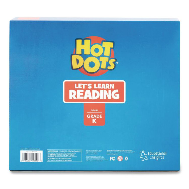 EDUCATIONAL INSIGHTS, INC 2446 Hot Dots Let's Learn Kindergarten Reading, Grade K, 50 Pages