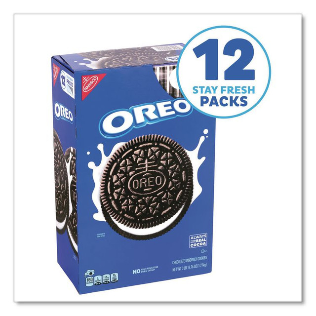 NABISCO FOOD GROUP 22002637 Cookies, Chocolate, 12 Individually Wrapped Sleeves, 3 lb 14.67 oz Box, 1 Box/Carton