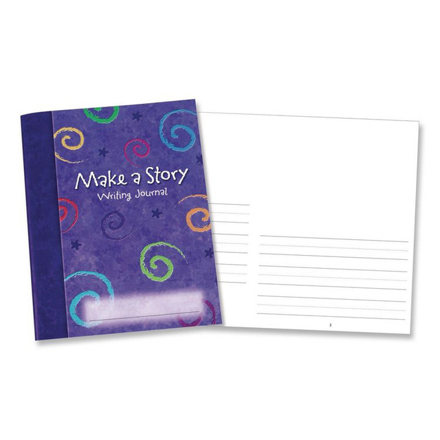 LEARNING RESOURCES LER3469 Make-a-Story Journal, Manuscript Format, Blue Cover, (32) 9 x 7 Sheets, 10 Journals