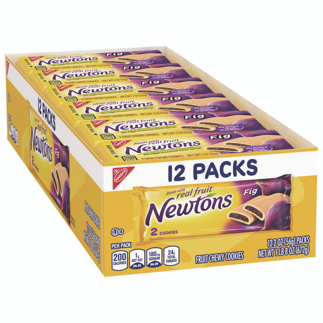 NABISCO FOOD GROUP 03744 Fig Newtons, 2 oz Pack, 12/Box
