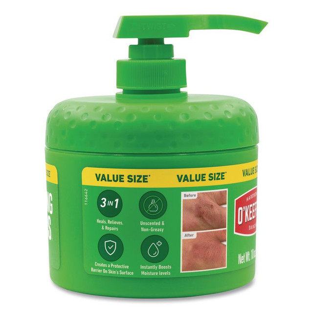 GORILLA GLUE COMPANY O'Keeffe's® 116639 Working Hands Hand Cream, 10 oz Pump Bottle, Unscented, 2/Carton