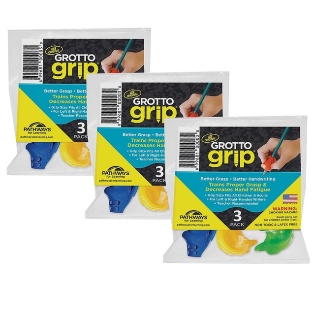 PATHWAYS FOR LEARNING Pathways For Learning Grotto Grip, 3 Per Pack, 3 Packs