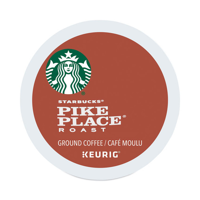 STARBUCKS COFFEE COMPANY 011111156 Pike Place Coffee K-Cups Pack, 24/Box