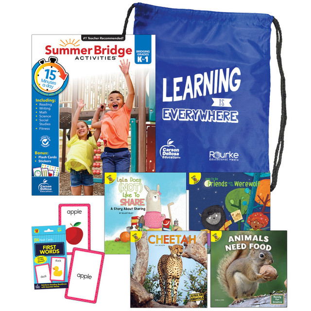 CARSON DELLOSA EDUCATION Summer Bridge Activities Summer Bridge Essentials Backpack, Grade K-1