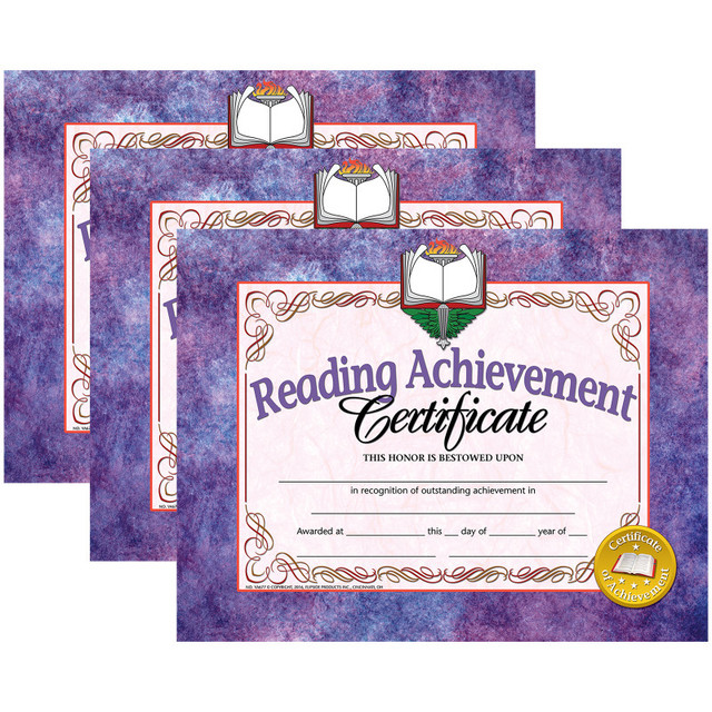 FLIPSIDE Hayes Publishing Reading Achievement Certificate, 30 Per Pack, 3 Packs