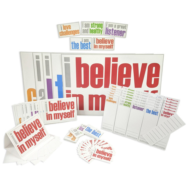 INSPIRED MINDS Inspired Minds Positivity Ultra Booster Set, Posters, Magnets, Notes, Page Keepers, Note Cards, 150 Pieces