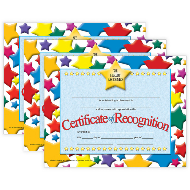 FLIPSIDE Hayes Publishing Certificate of Recognition, 30 Per Pack, 3 Packs