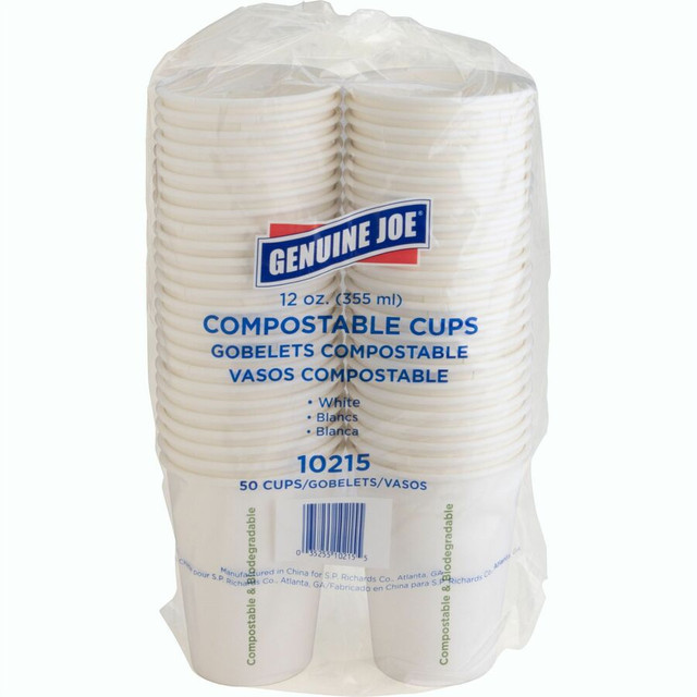 Genuine Joe 10215CT Genuine Joe 12 oz Eco-friendly Paper Cups