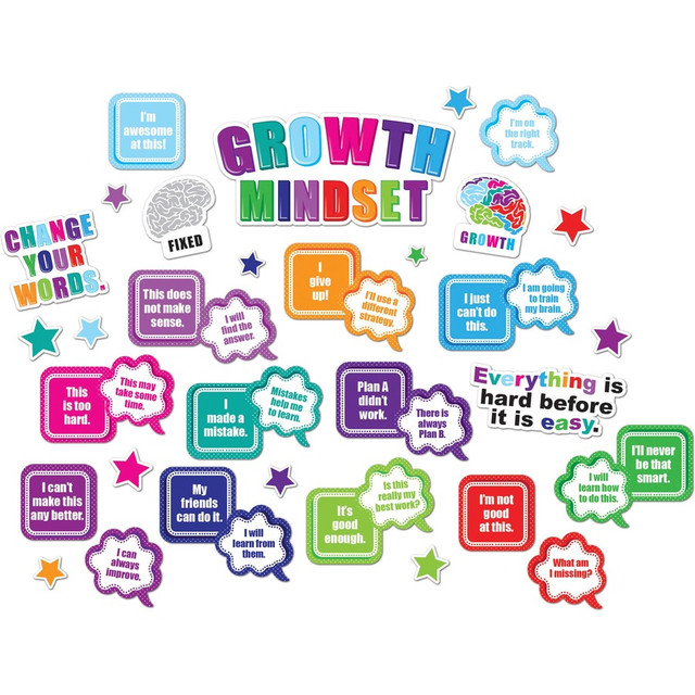 Ashley Productions, Inc Ashley 96009 Ashley Smart Poly Growth Mindset Mini Bulletin Board Set