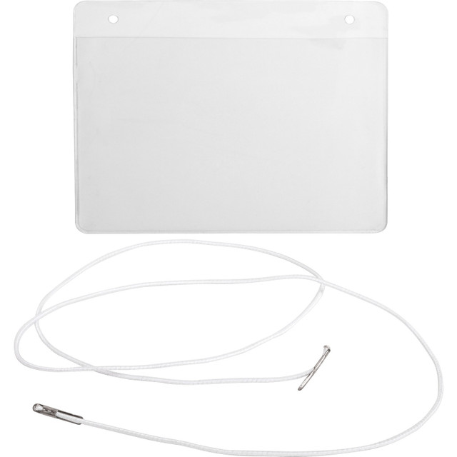 Business Source 01615BD Business Source Elastic Cord Hanging Name Badges