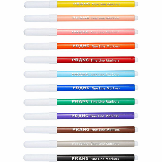 Dixon Ticonderoga Company Prang 80796 Prang Fine Line Classic Markers Set