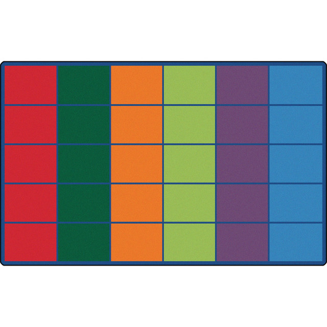 Carpets for Kids 4012 Carpets for Kids Colorful Rows Seating Rug