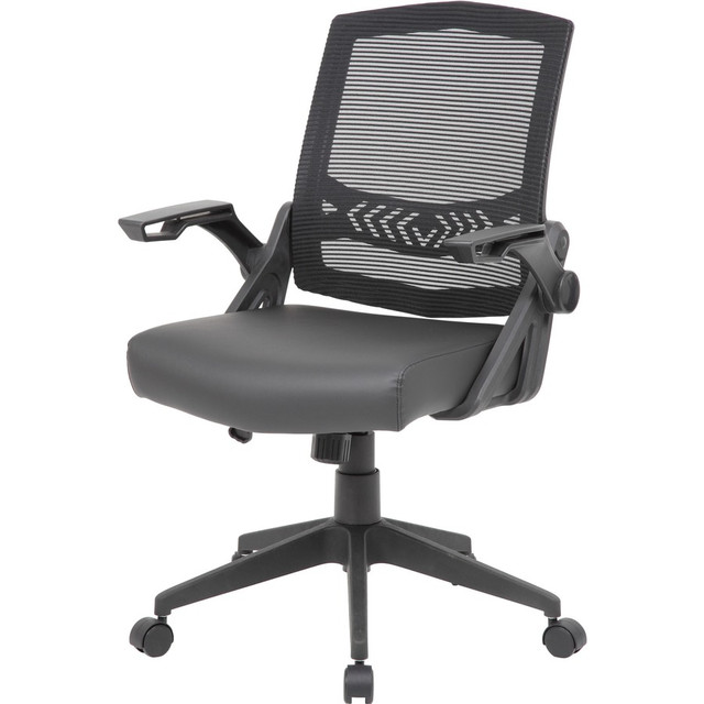 Norstar Office Products Inc Boss B6223-BK Boss Mesh Flip Arm Task Chair