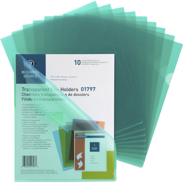 Business Source 01797BX Business Source Letter File Sleeve