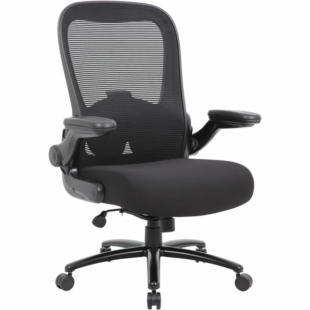 Norstar Office Products Inc Boss B601-BK Boss Heavy Duty Flip Arm Mesh Chair